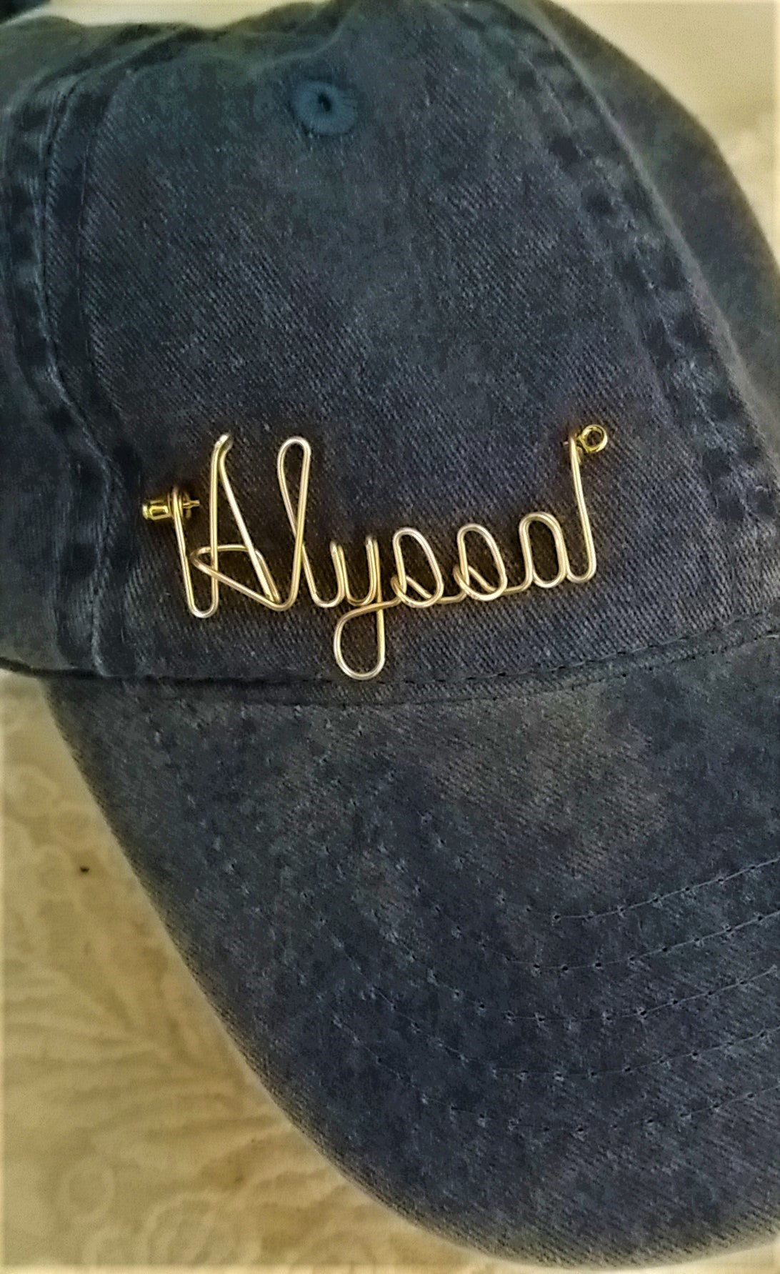 Personalized Hat Pin -Name Pin, Sports Pin - Boyfriend Girlfriend Name Personalized Any Name Club or Nickname