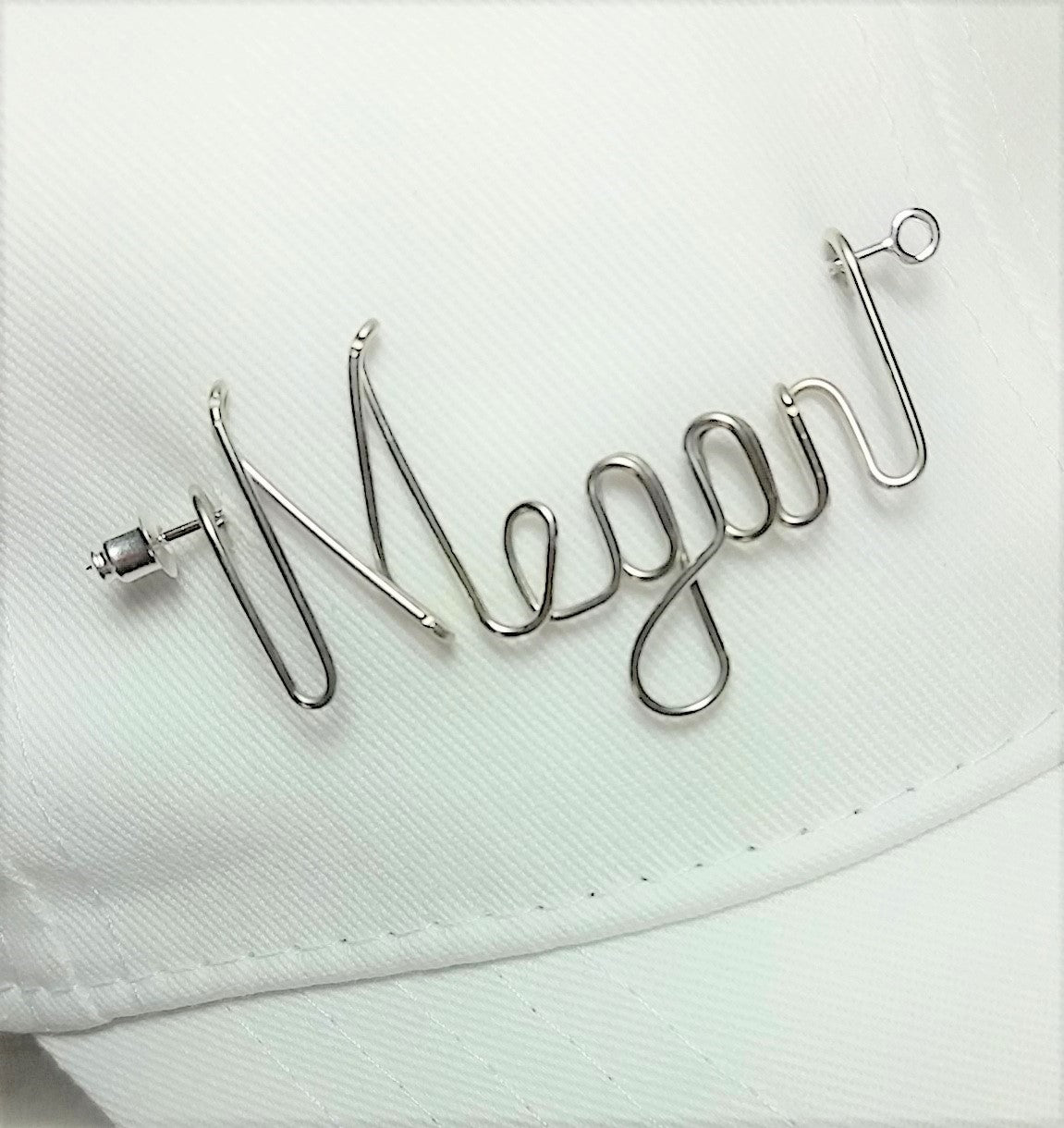 Personalized Hat Pin -Name Pin, Sports Pin - Boyfriend Girlfriend Name Personalized Any Name Club or Nickname