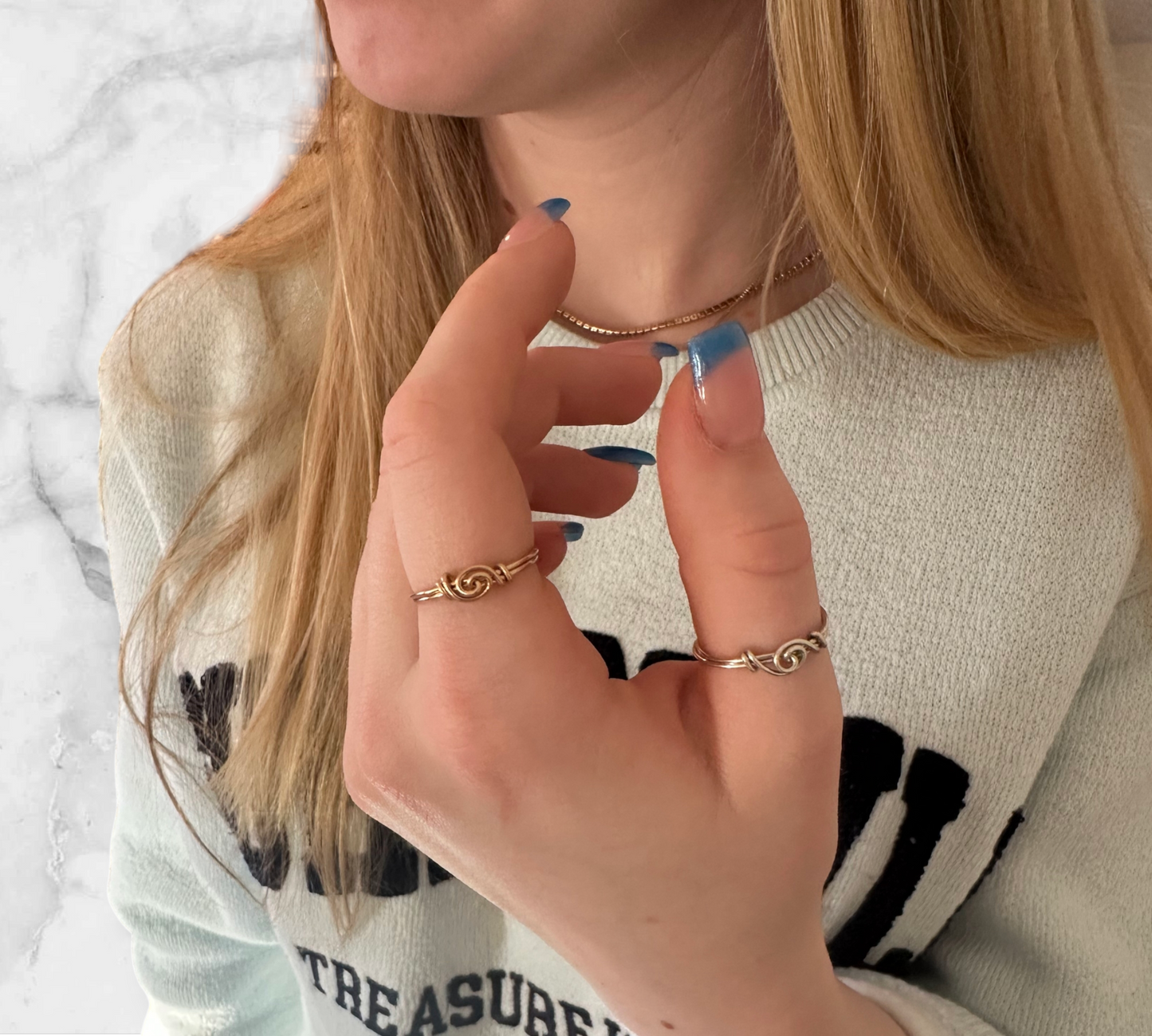 Thumb Ring - Ring 14 kt Gold Filled Ring Sizes 4 - 12