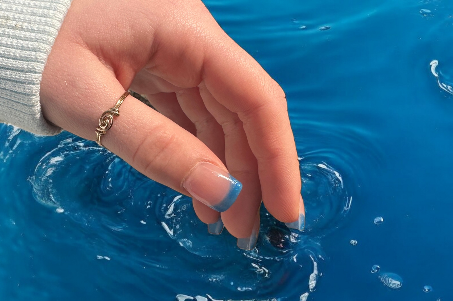 Thumb Ring - Ring 14 kt Gold Filled Ring Sizes 4 - 12