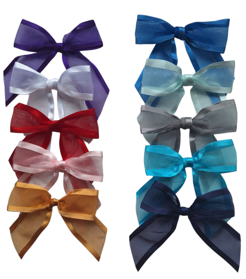 Wedding Dress Hanger Personalized Bride Name with Wedding Date - Choice of 12 Bow colors Name Silver Wire - White Wood Hanger with notches