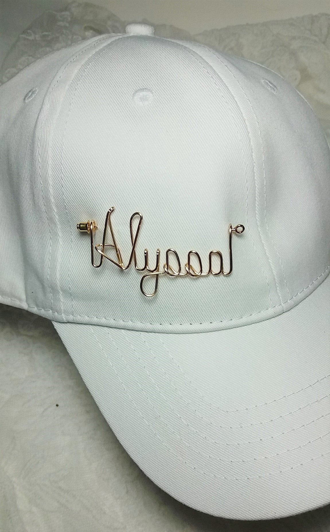 Personalized Hat Pin -Name Pin, Sports Pin - Boyfriend Girlfriend Name Personalized Any Name Club or Nickname