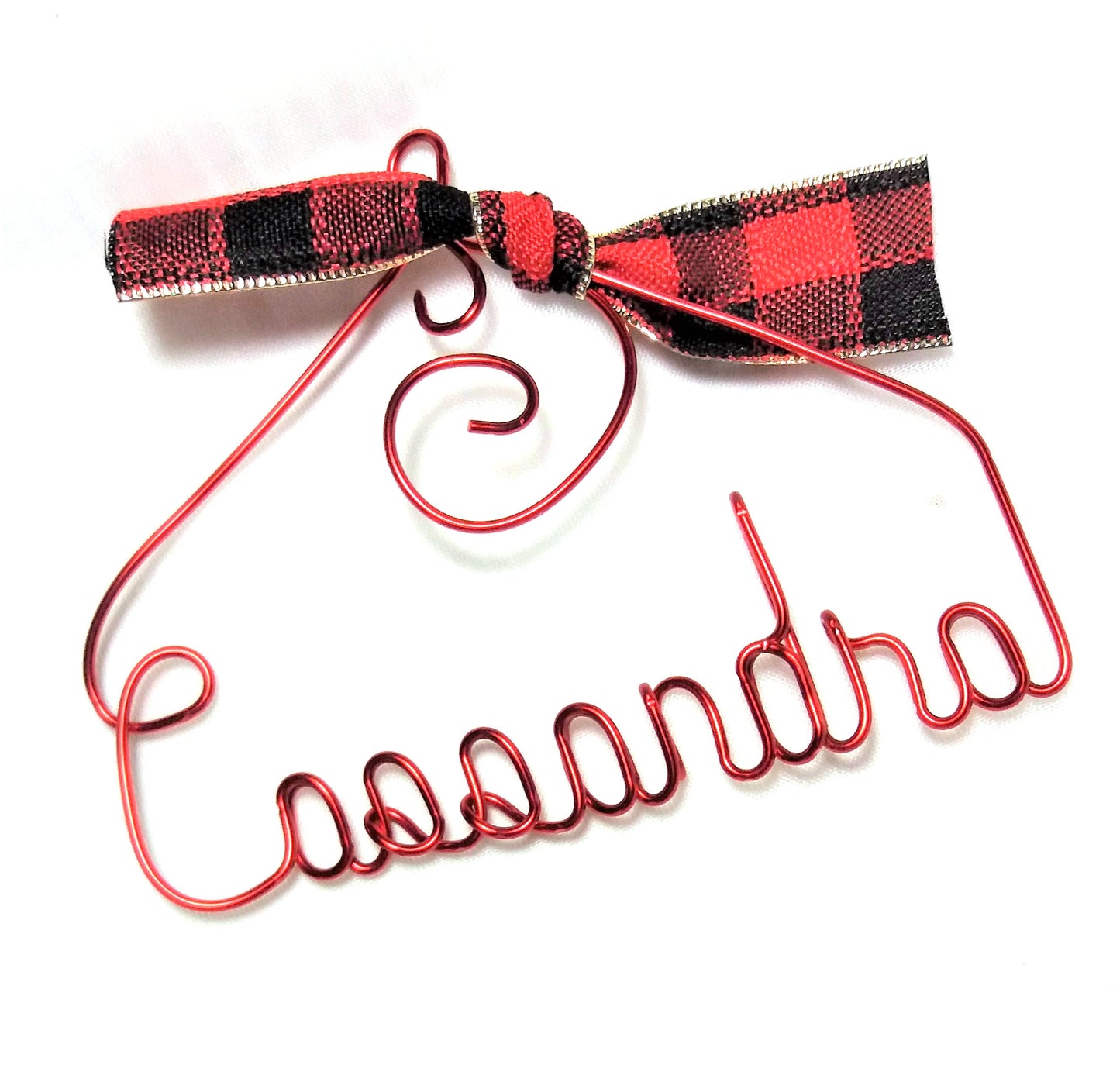 Personalized Christmas Ornament, Red ANY NAME Designed