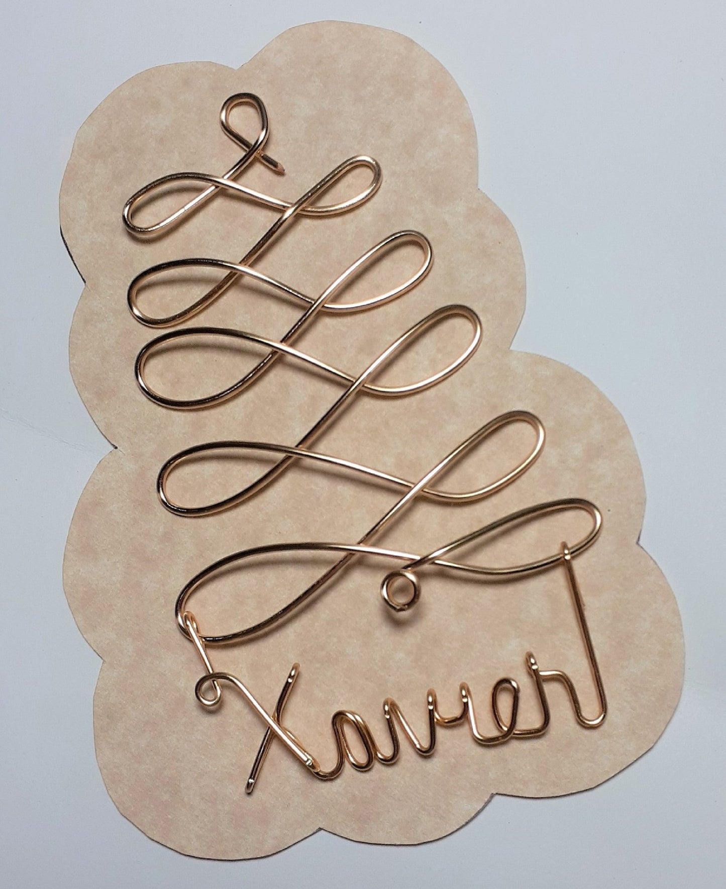 Personalized Christmas Ornament Tree, Gold ANY NAME Designed