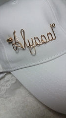 Golf Hat Visor Cap Name Pin - Sports Pin - Brooch Lapel Scarf Badge Personalized Any Name Club or Nickname