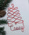 Personalized Christmas Ornament Tree, Red ANY NAME Designed