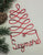 Personalized Christmas Ornament Tree, Red ANY NAME Designed